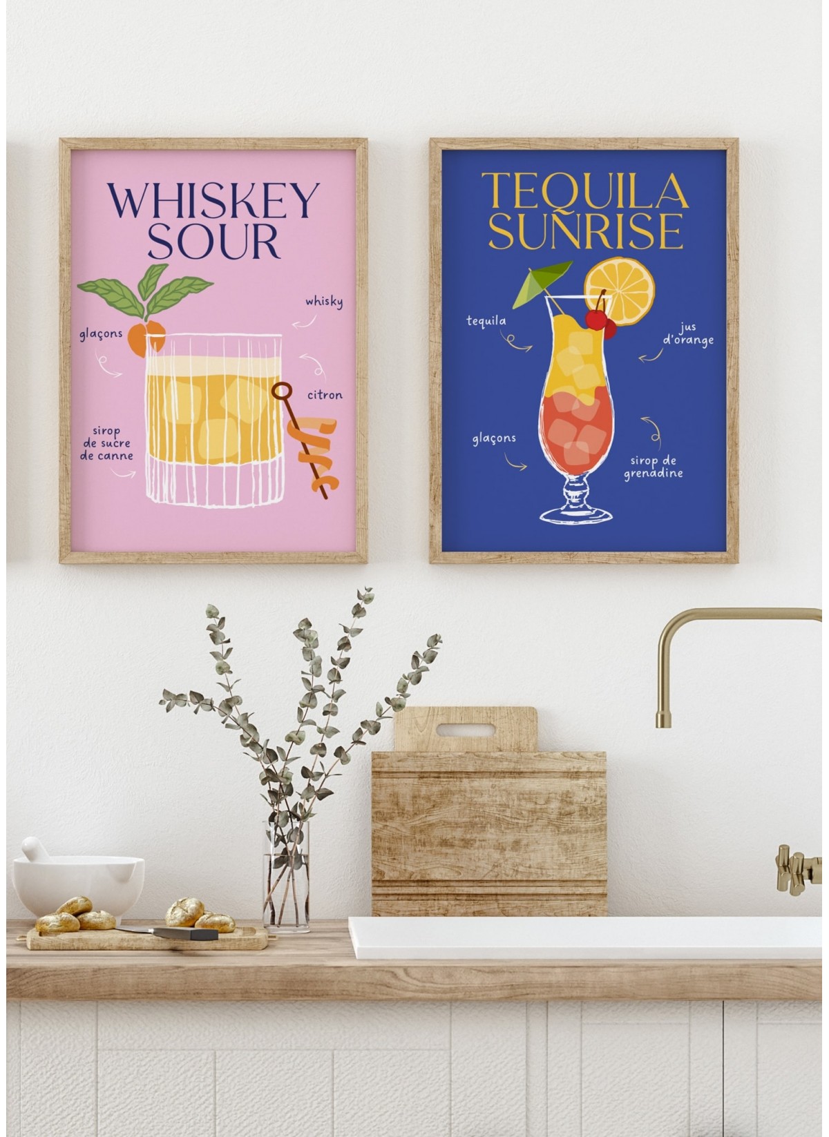 Affiche Cocktail Tequila Sunrise 2