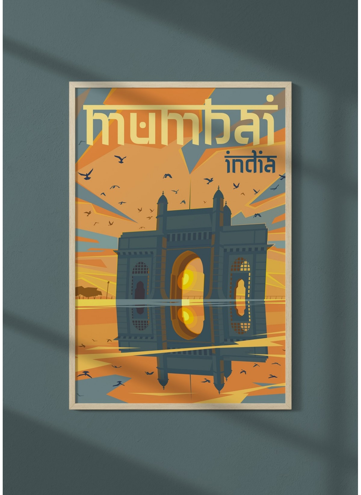 Affiche ville Mumbai