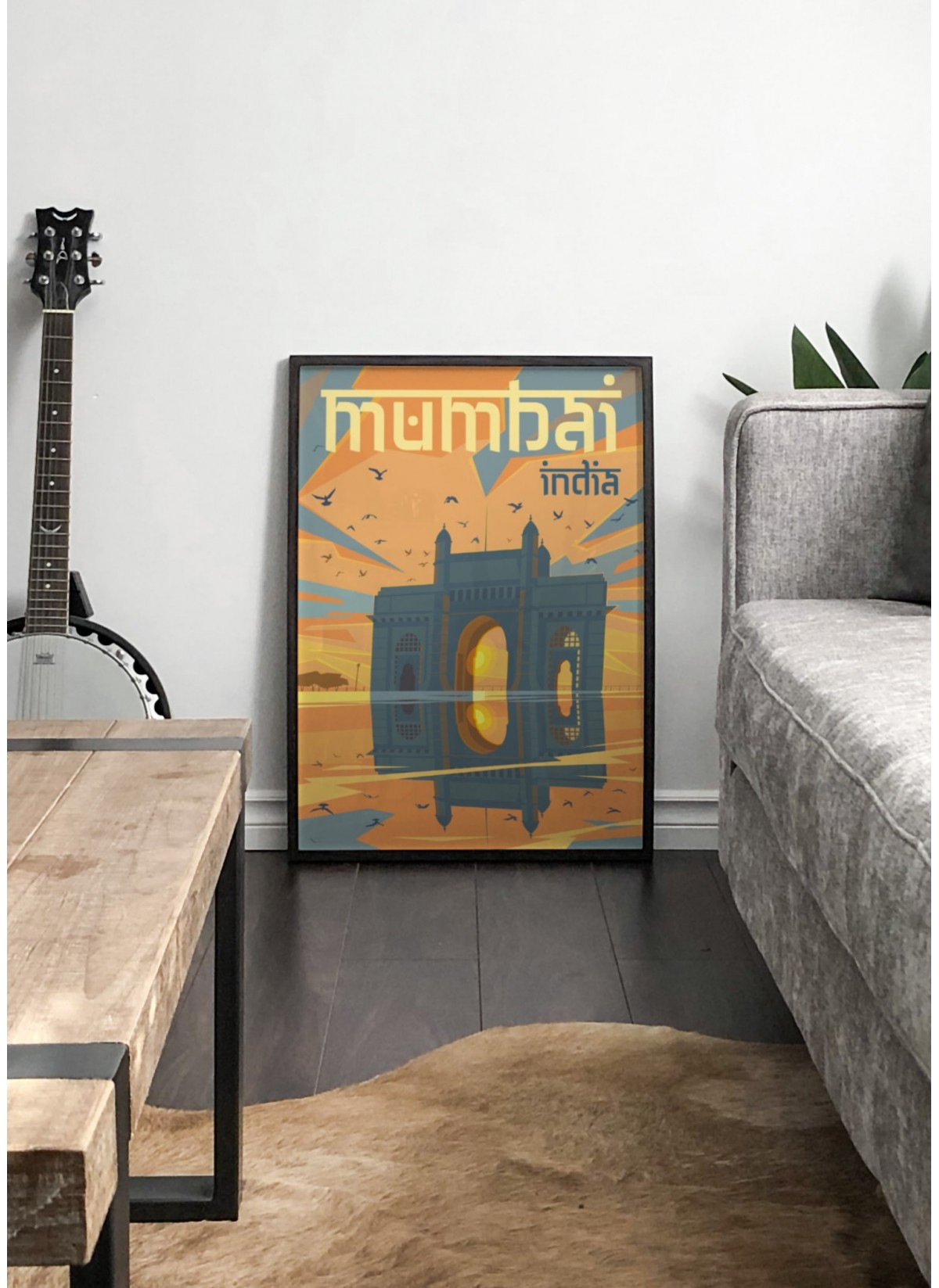 Affiche ville Mumbai