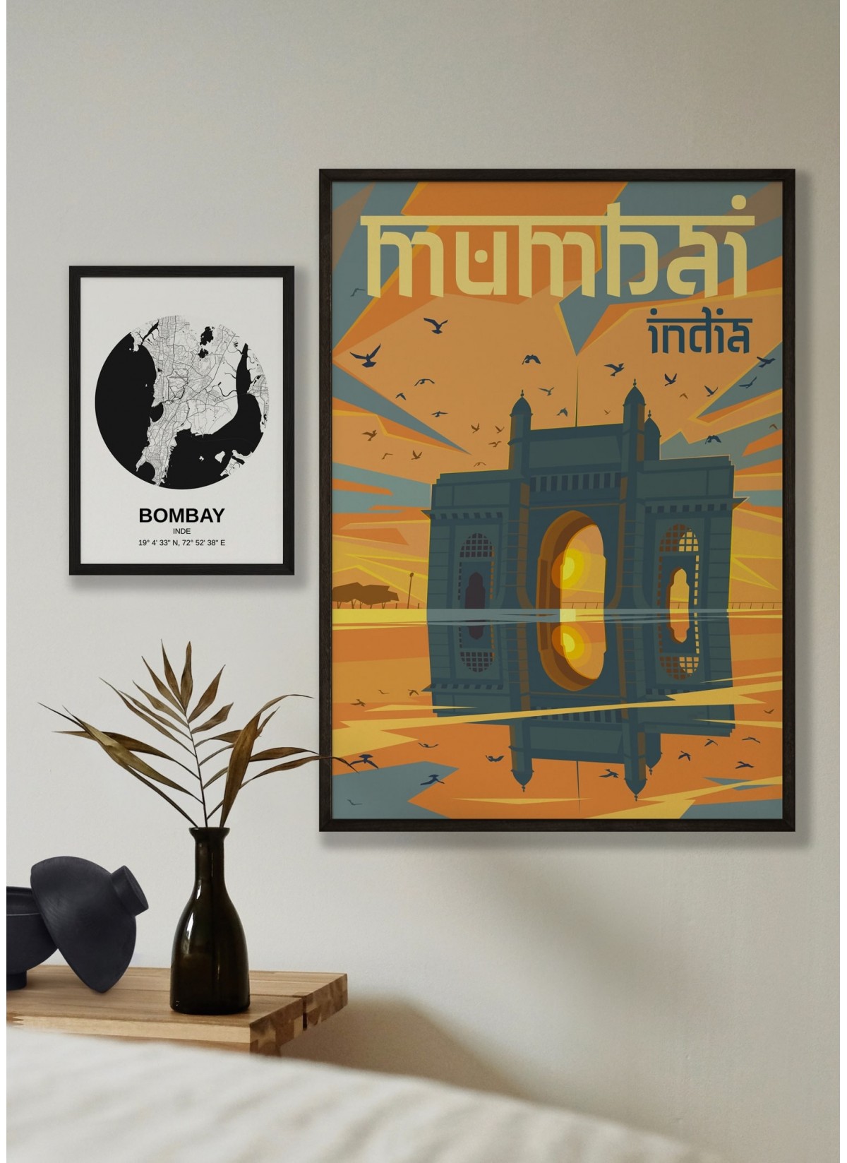 Affiche ville Mumbai