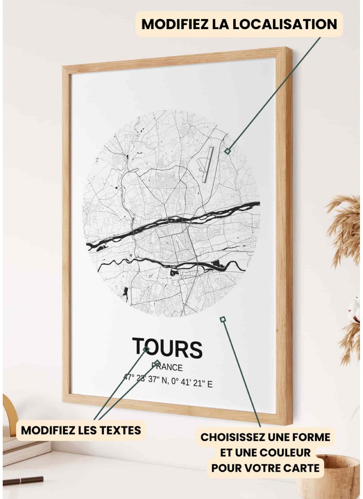 Affiche carte de ville : créez votre carte personnalisée | L’Afficherie