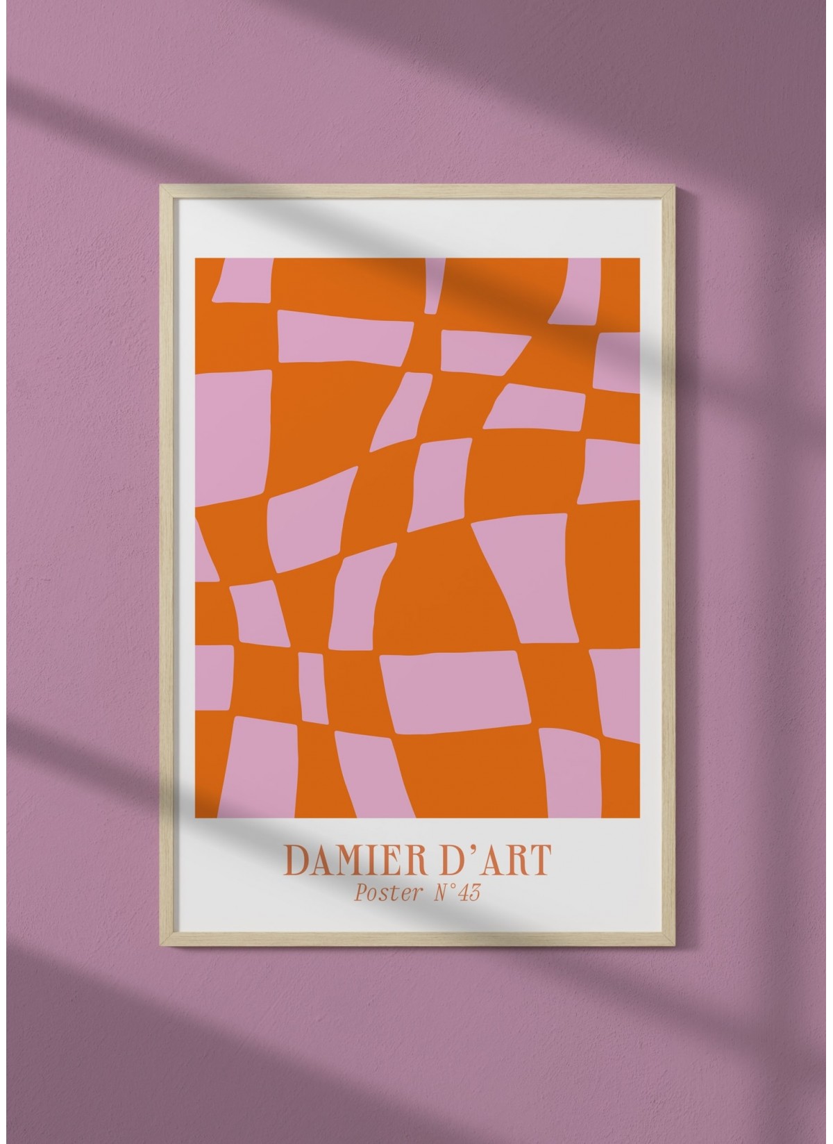 Affiche Damier d'art