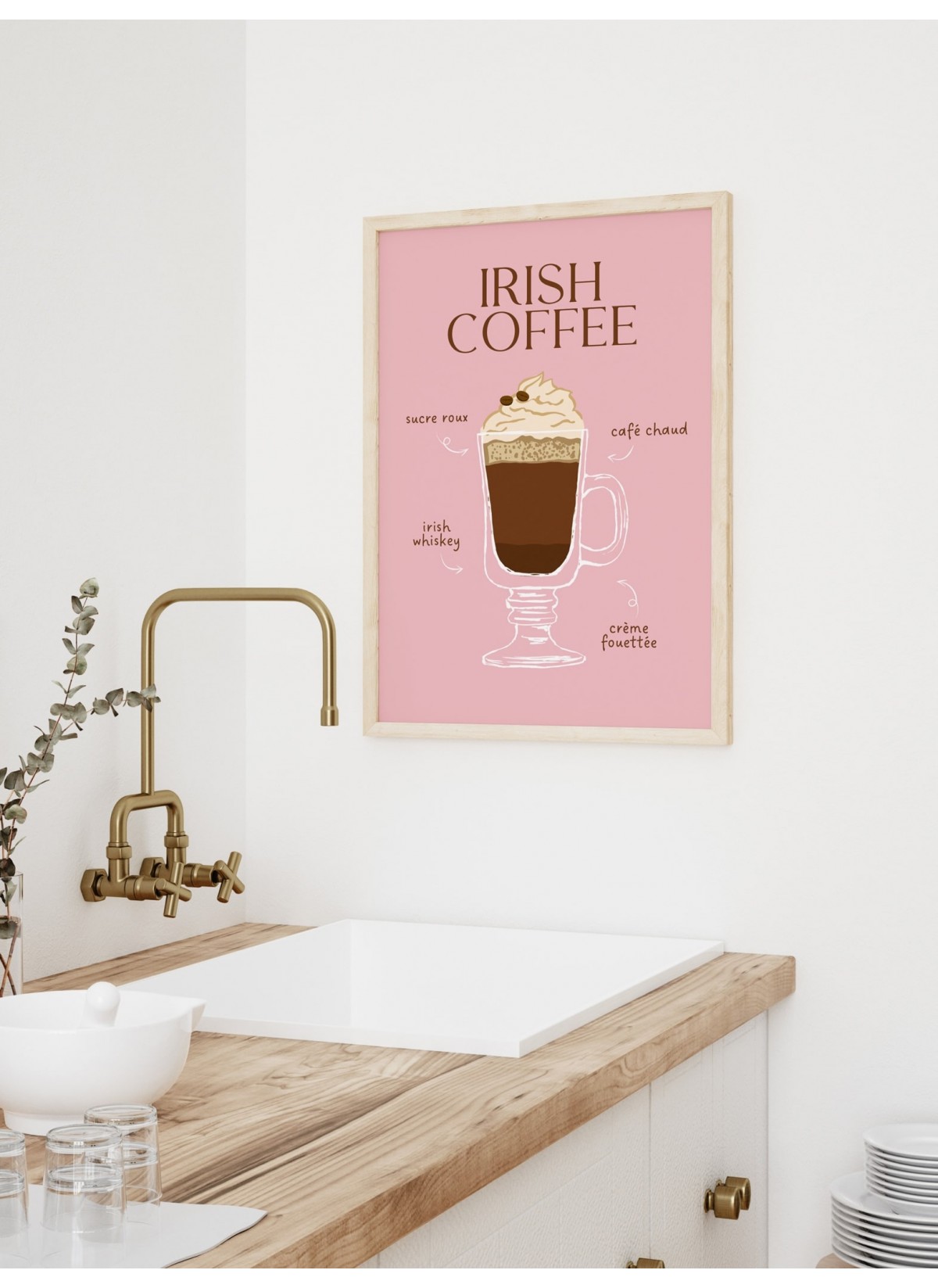 Affiche Cocktail Irish Coffee 2