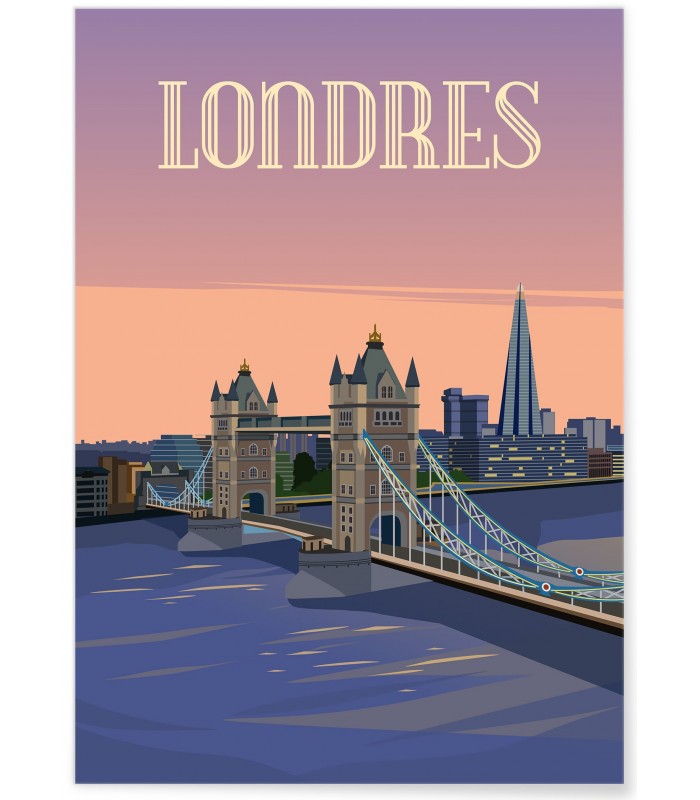 Affiche ville Londres 4
