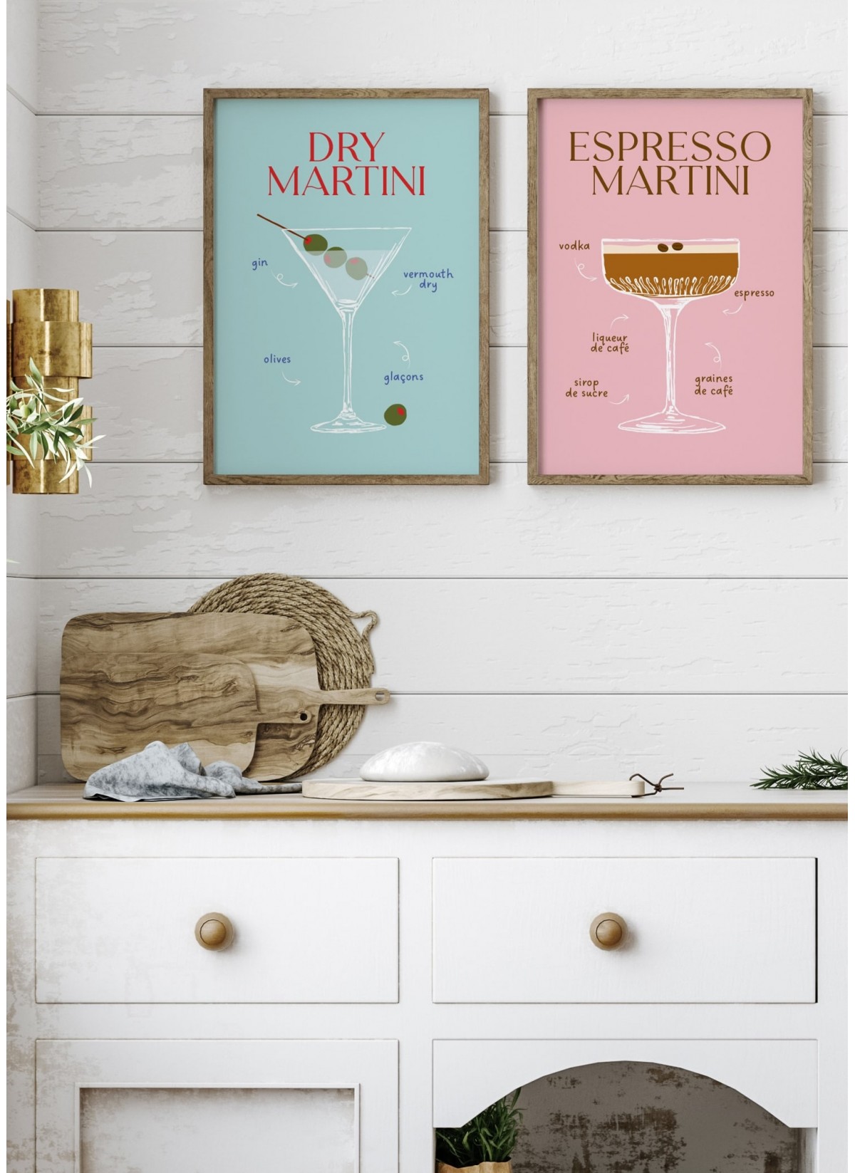 Affiche Cocktail Dry Martini 2