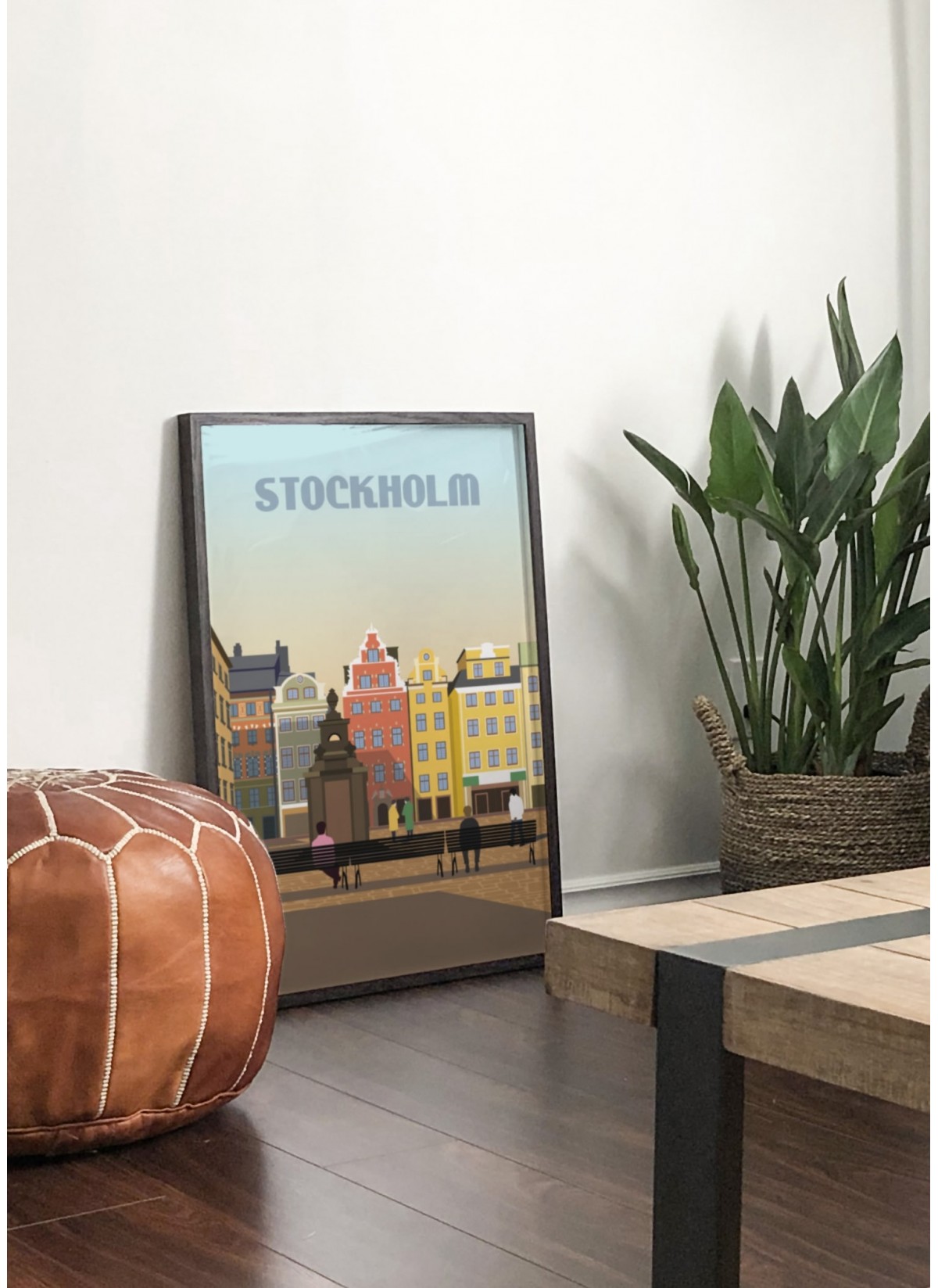 Affiche ville Stockholm