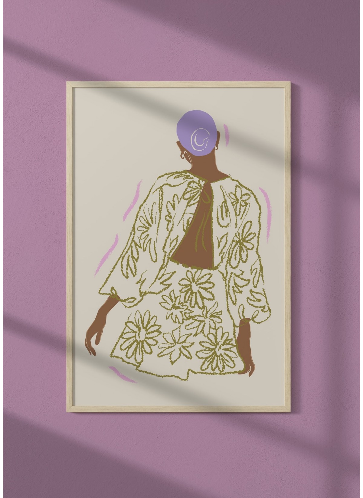 Affiche La femme à fleurs