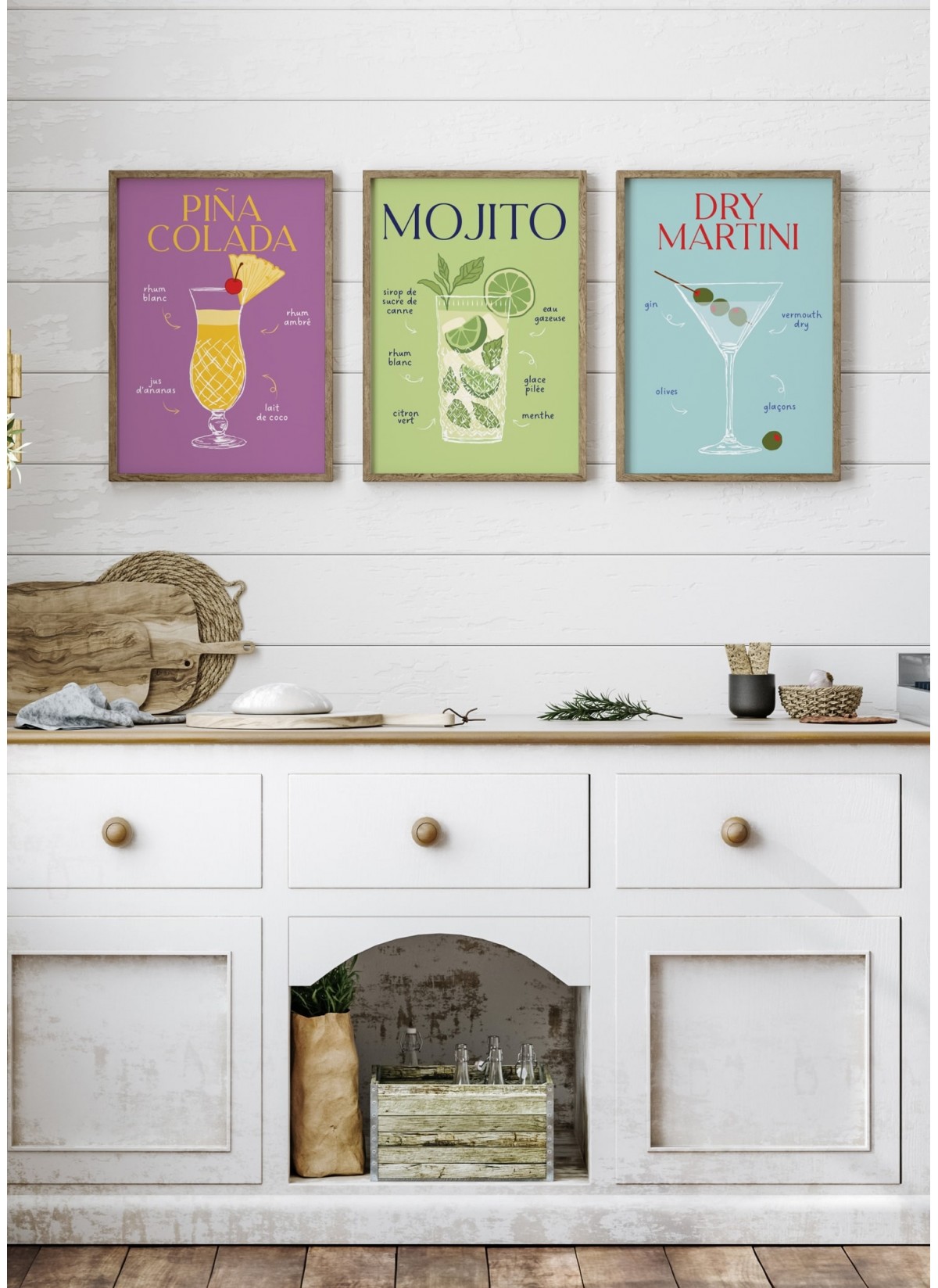 Affiche Cocktail Piña Colada 2