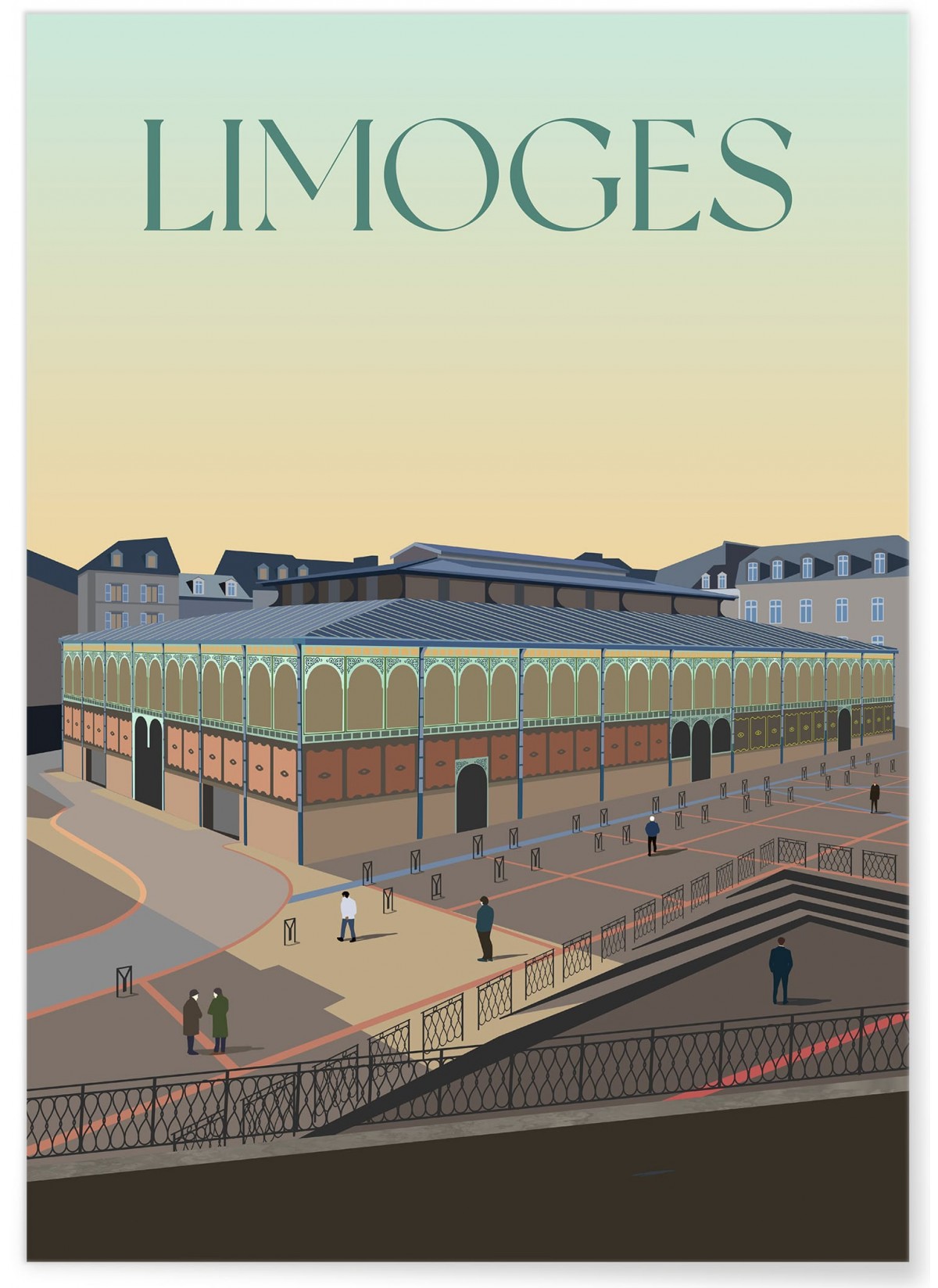 Affiche ville Limoges 4