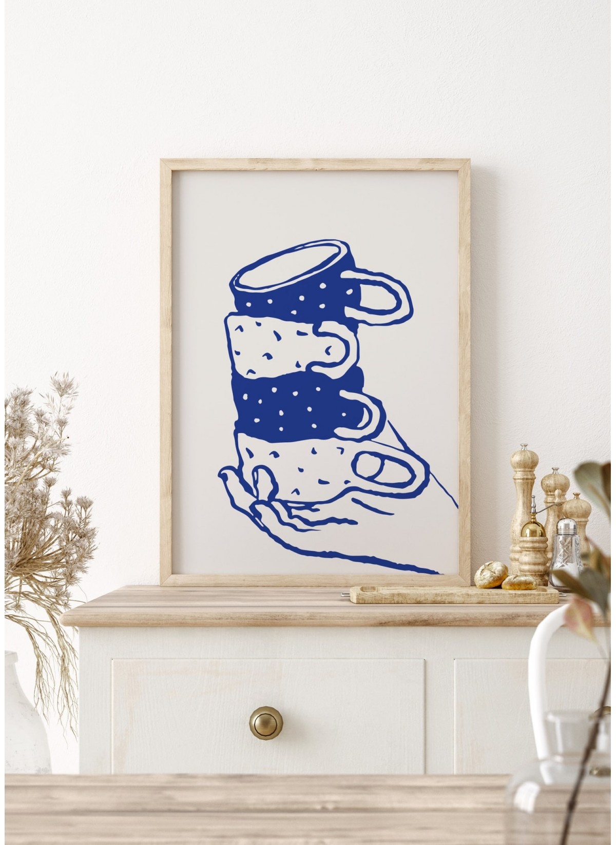 Affiche Les tasses