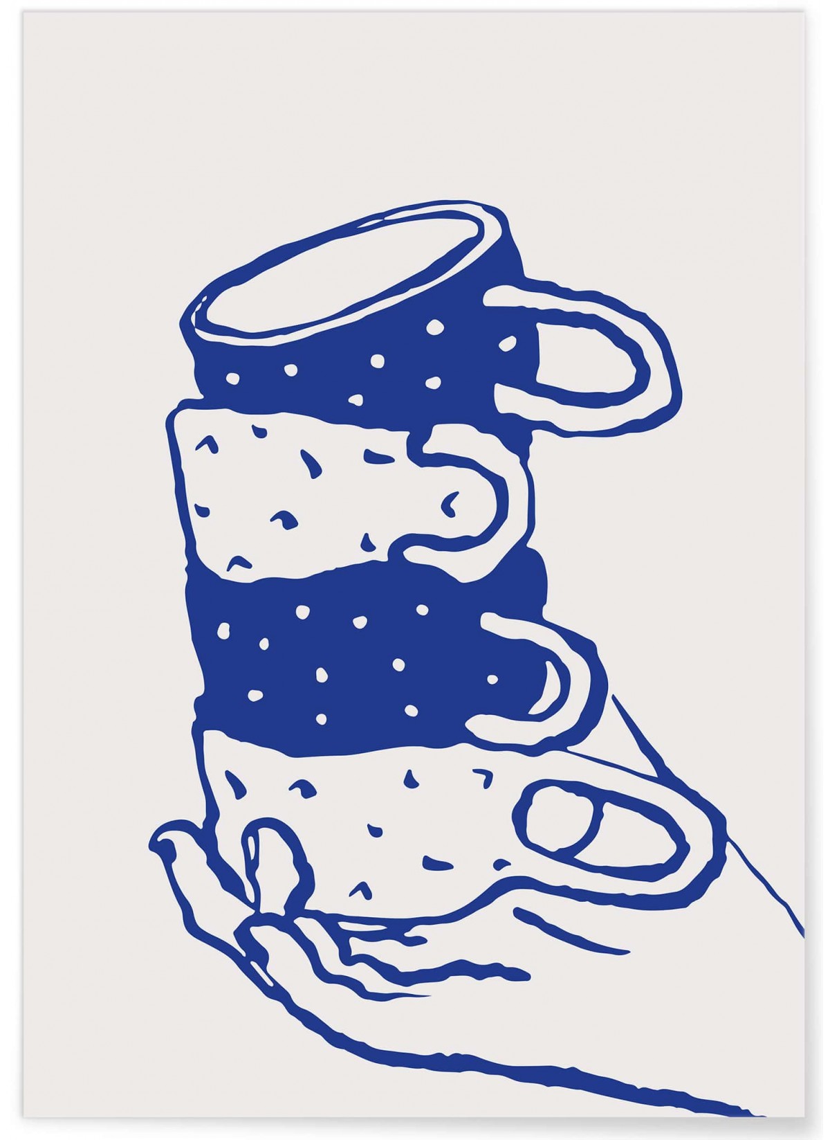 Affiche Les tasses