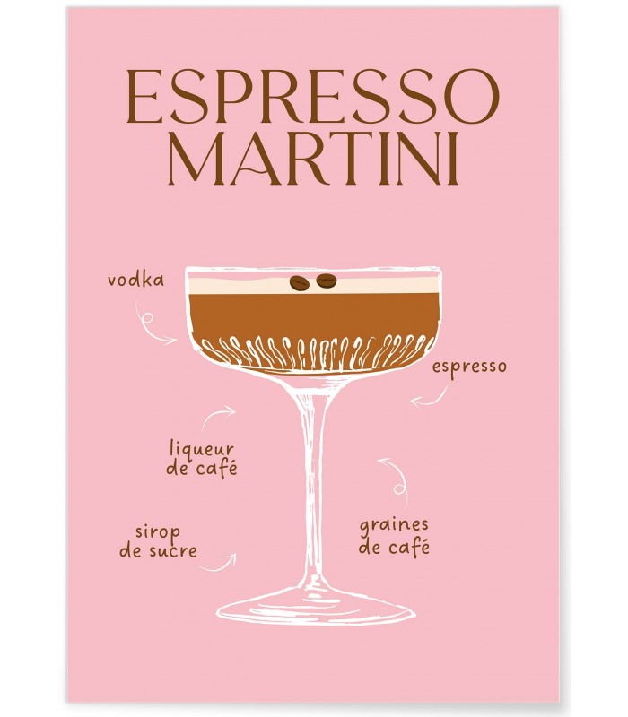 Affiche Cocktail Espresso Martini 2