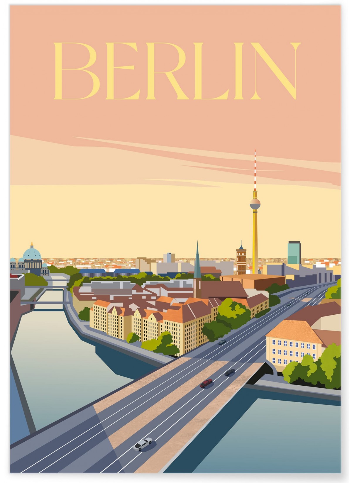 Affiche ville Berlin 2