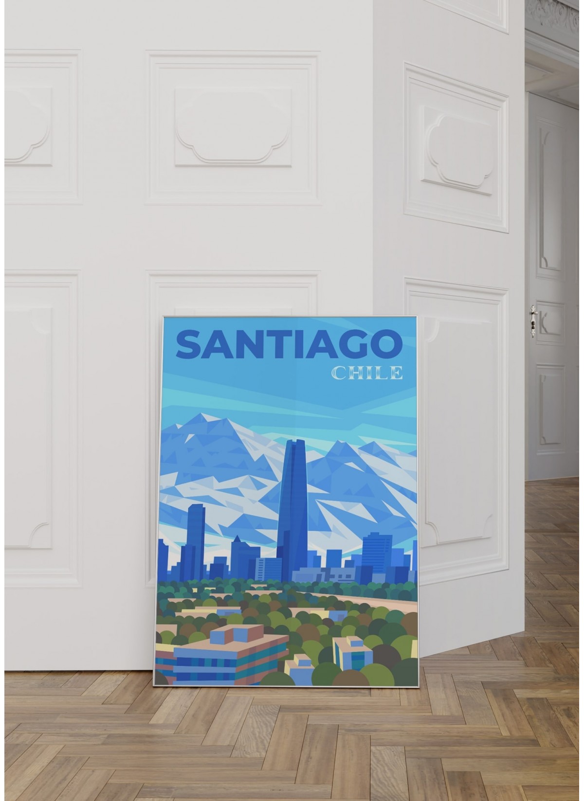 Affiche ville Santiago