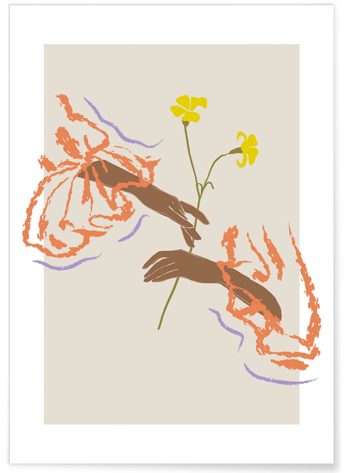 Affiche Une fleur
