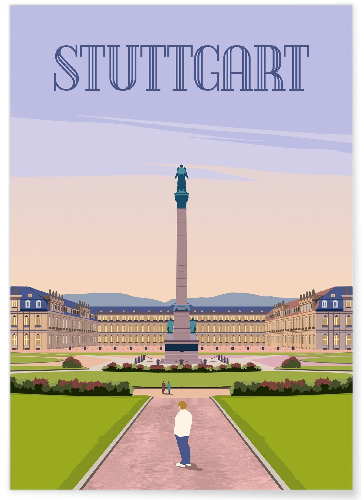 Affiche ville Stuttgart