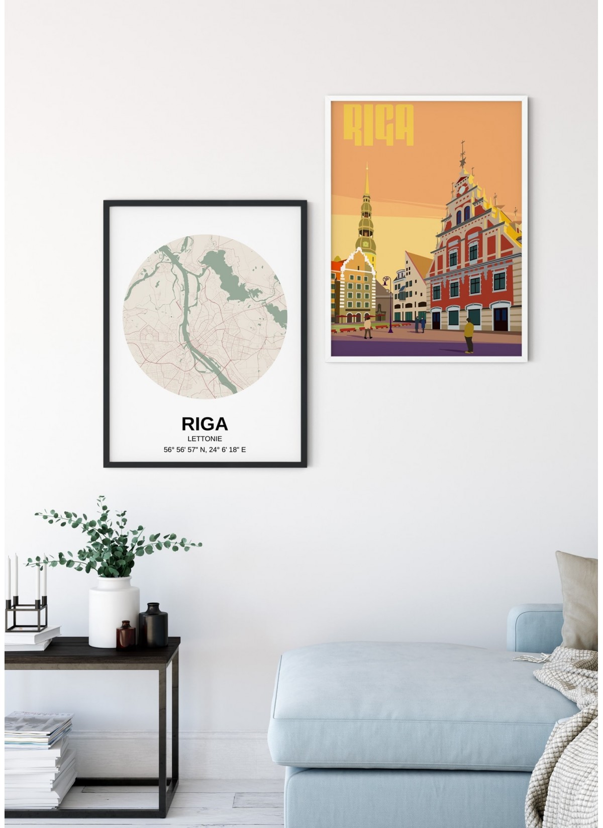 Affiche ville Riga