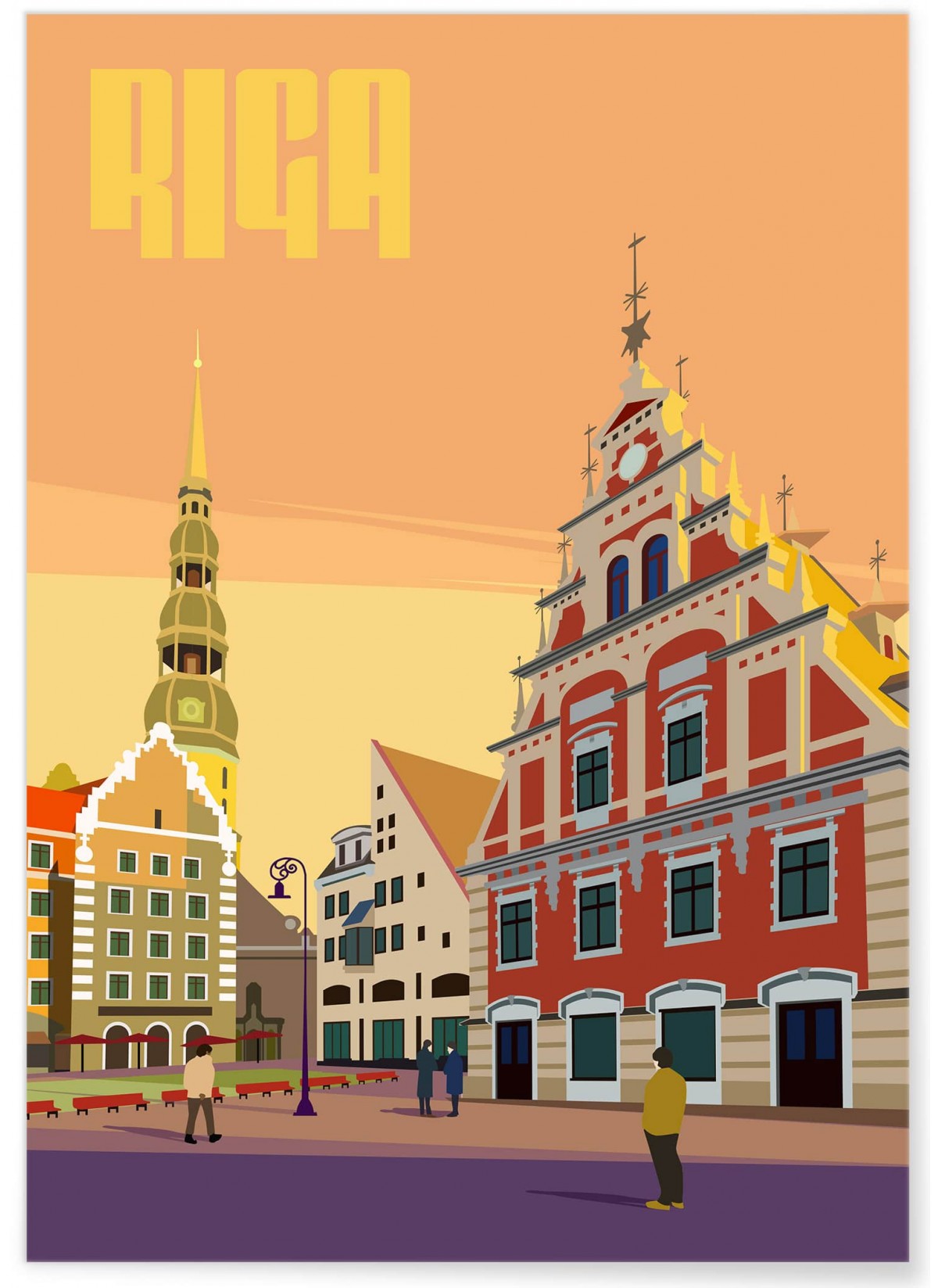 Affiche ville Riga