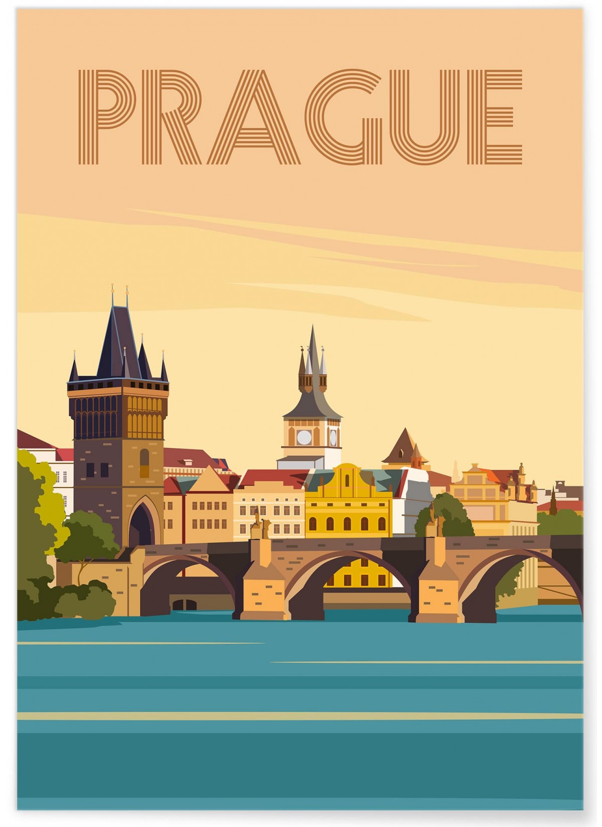 Affiche ville Prague 2