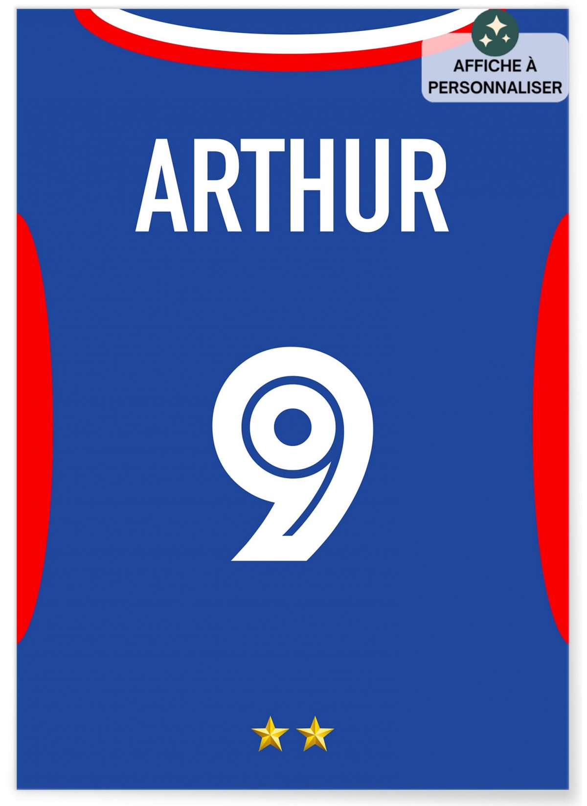 Affiche maillot de foot à personnaliser | L’AFFICHERIE