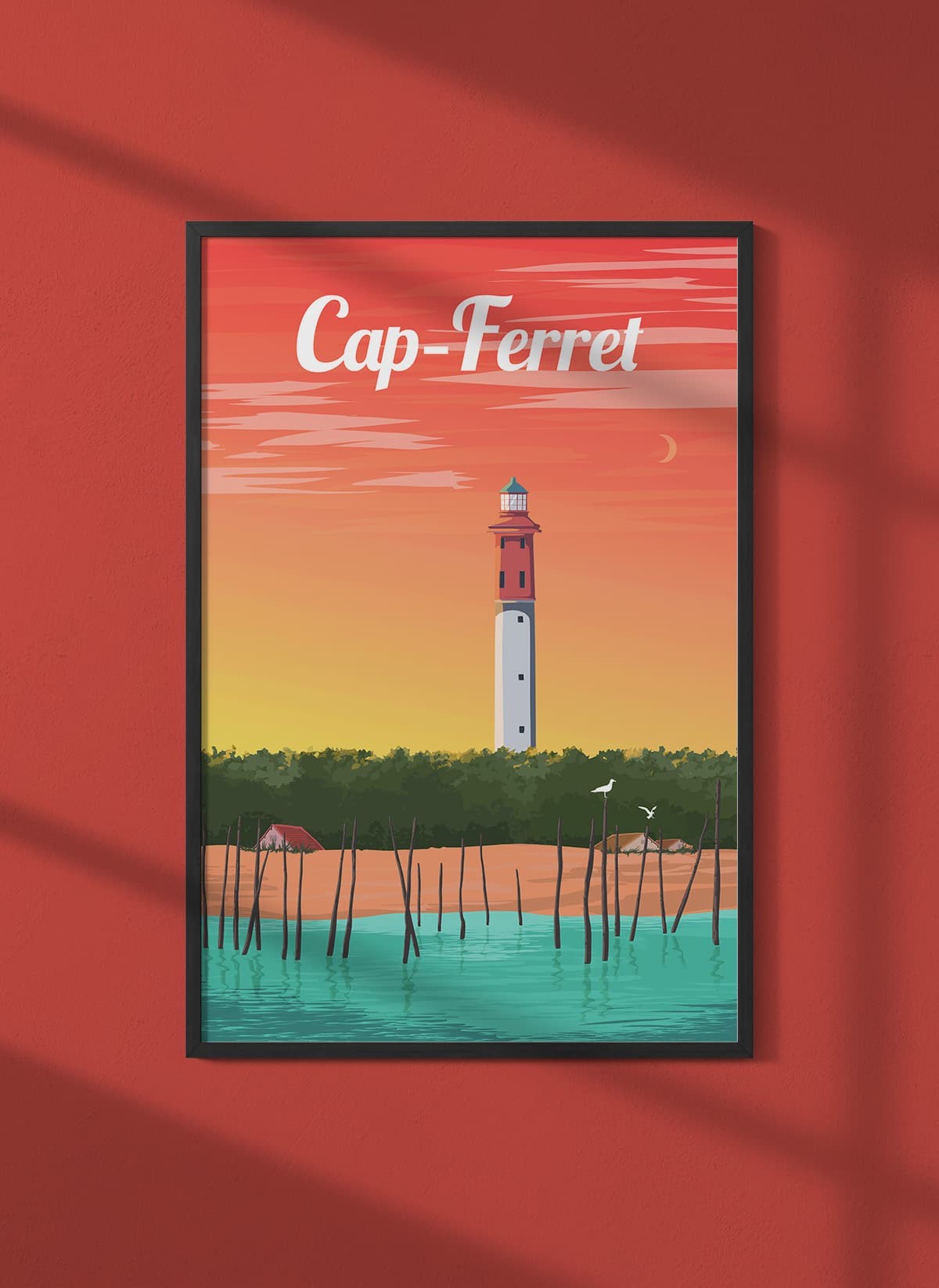 Affiche ville Cap-Ferret
