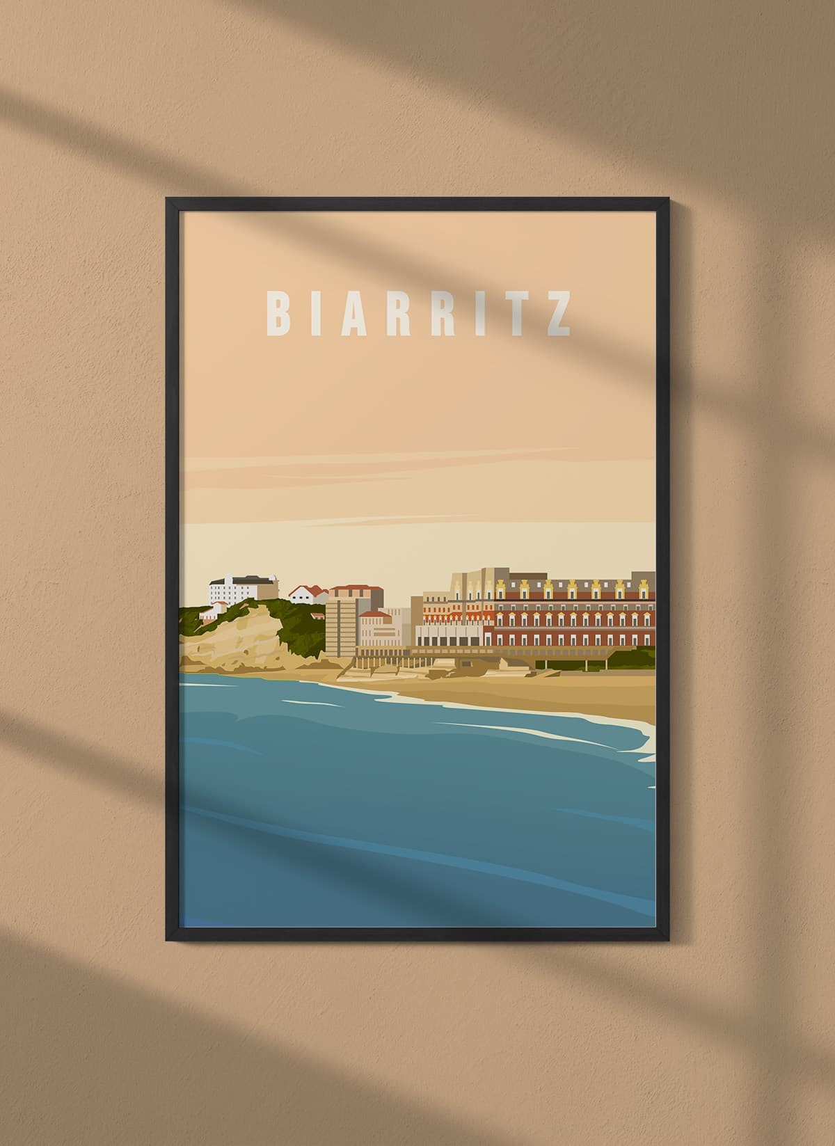 Affiche ville Biarritz 2