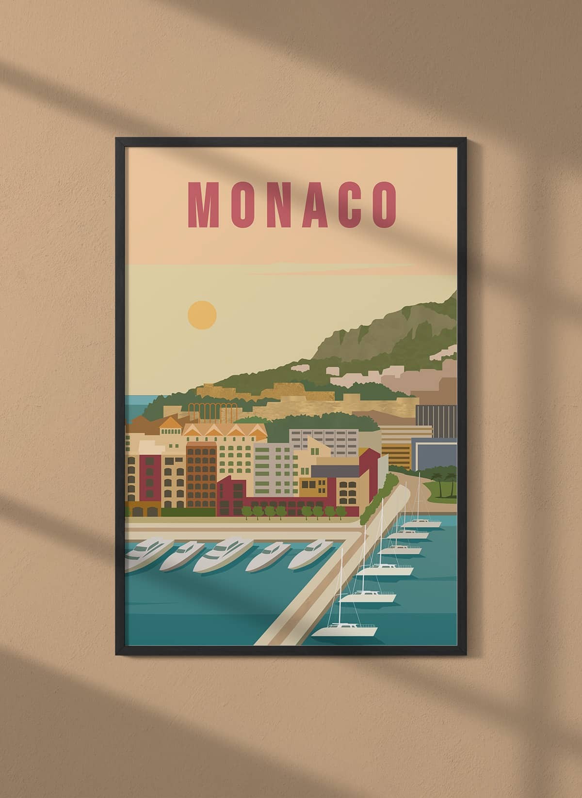 Affiche ville Monaco