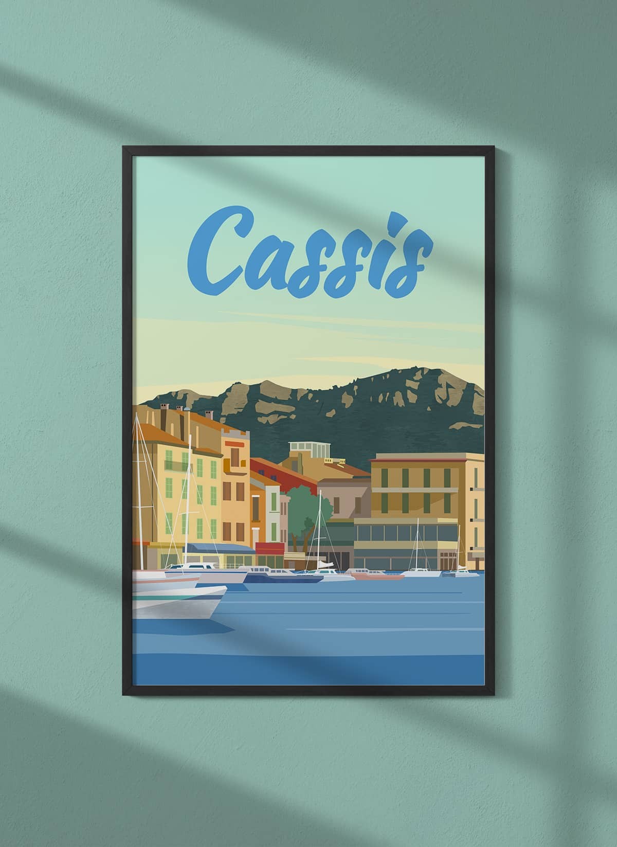 Affiche ville Cassis