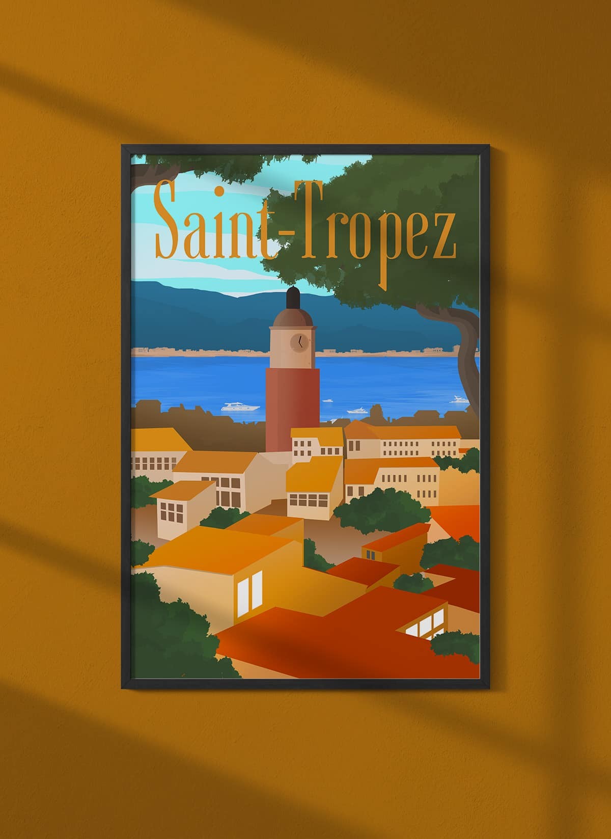 Affiche ville Saint-Tropez