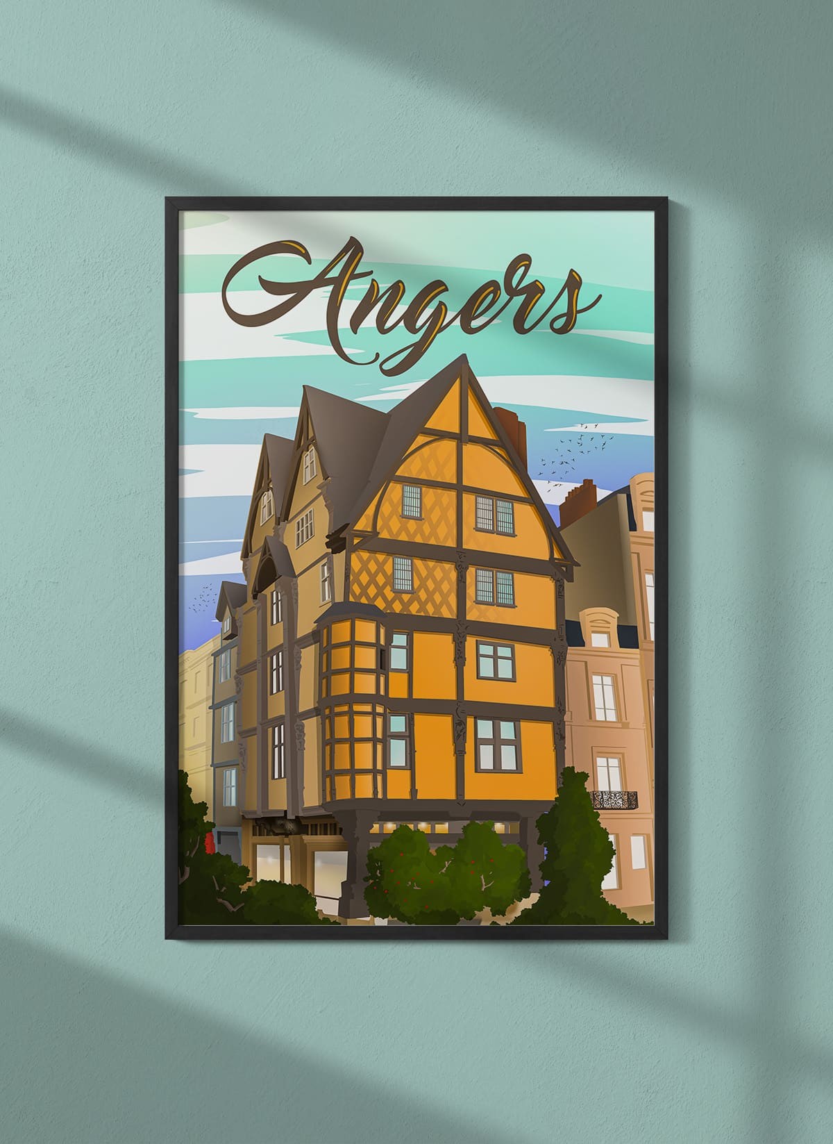 Affiche ville Angers