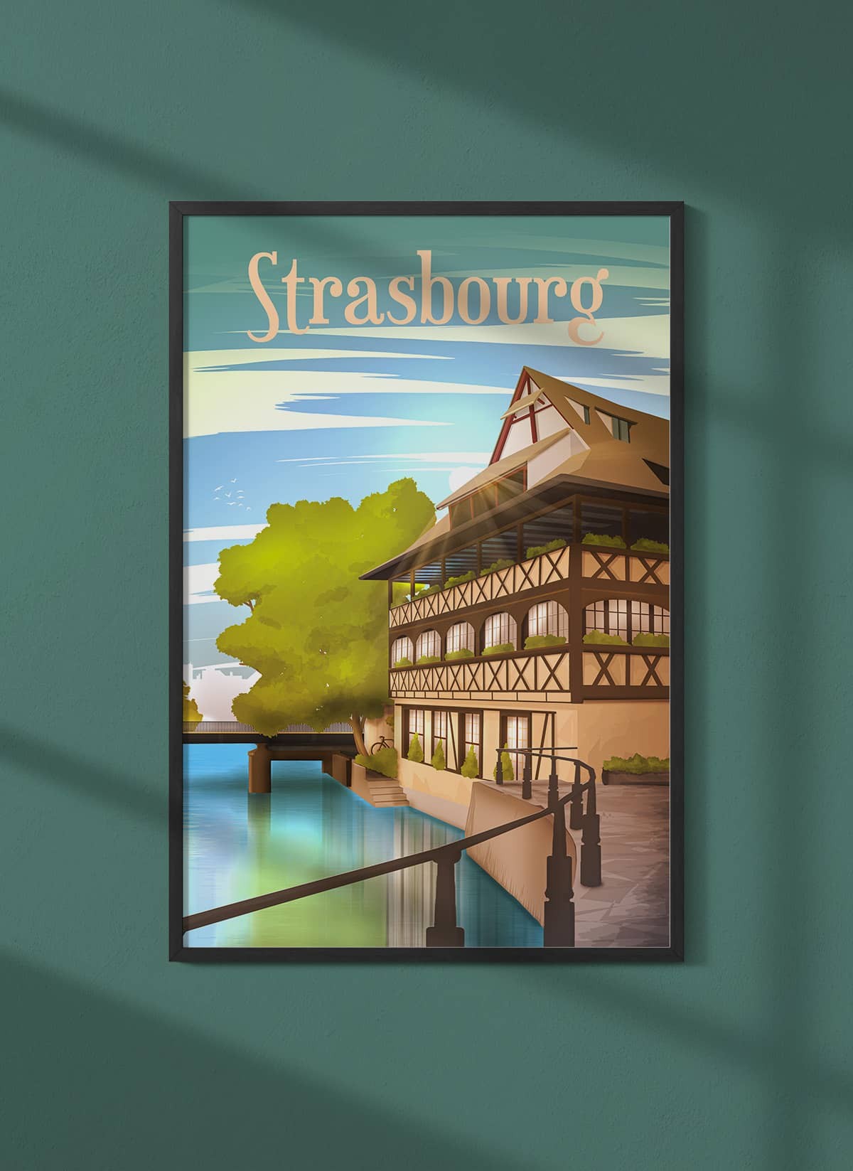 Affiche ville Strasbourg