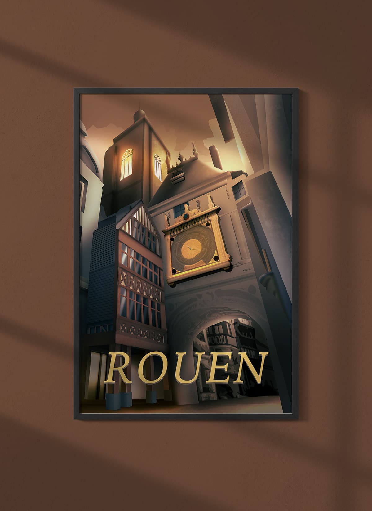 Affiche ville Rouen