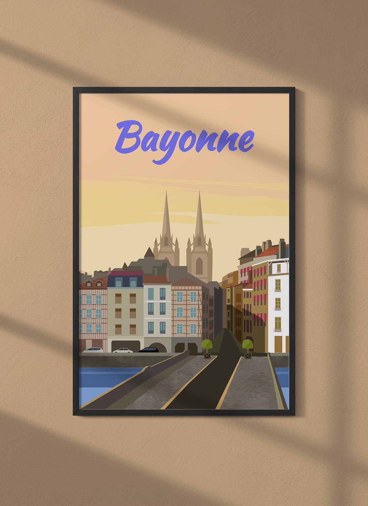 Affiche ville Bayonne