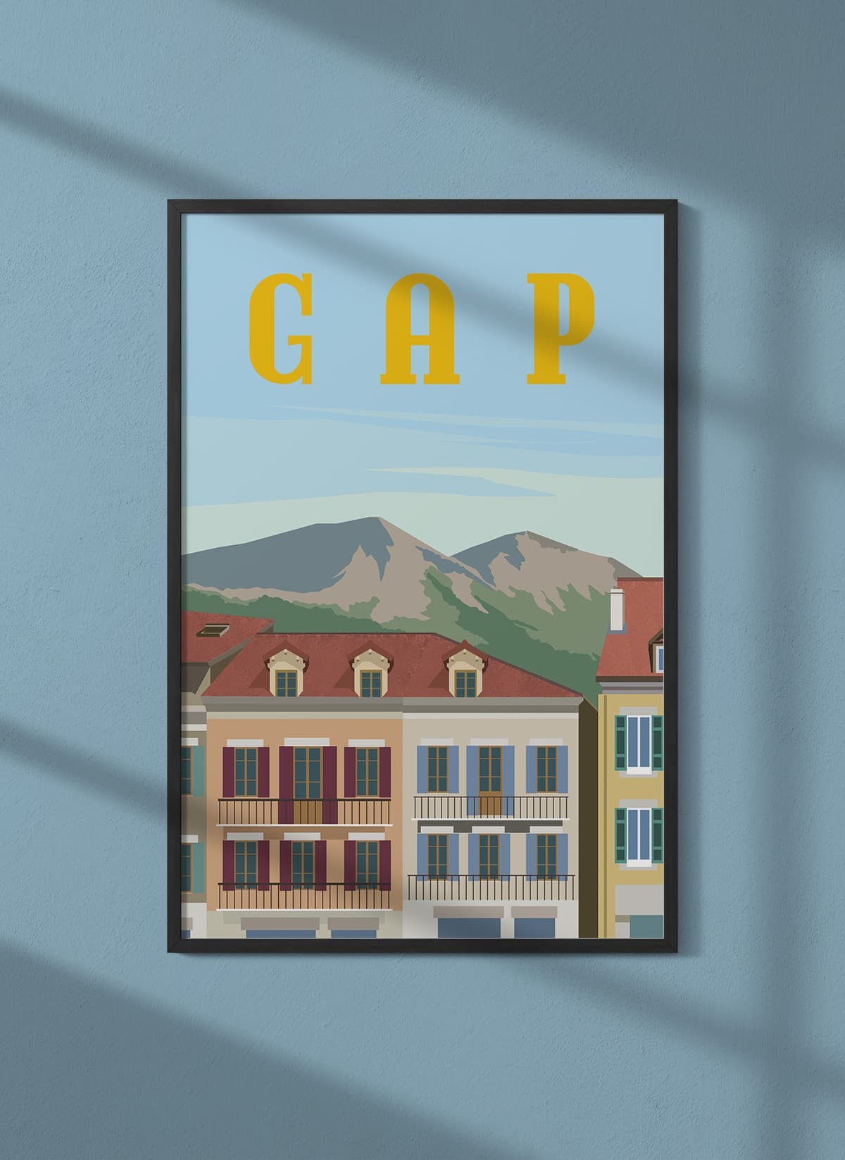 Affiche ville Gap
