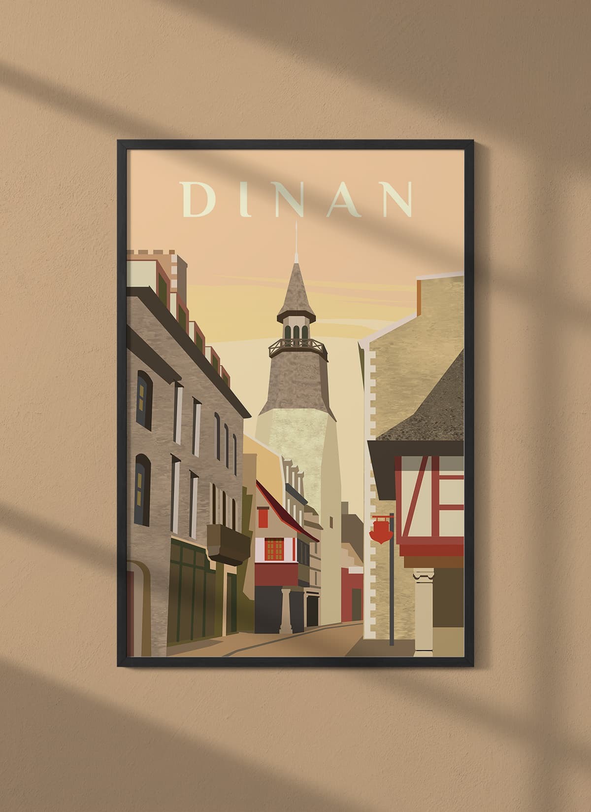Affiche ville Dinan
