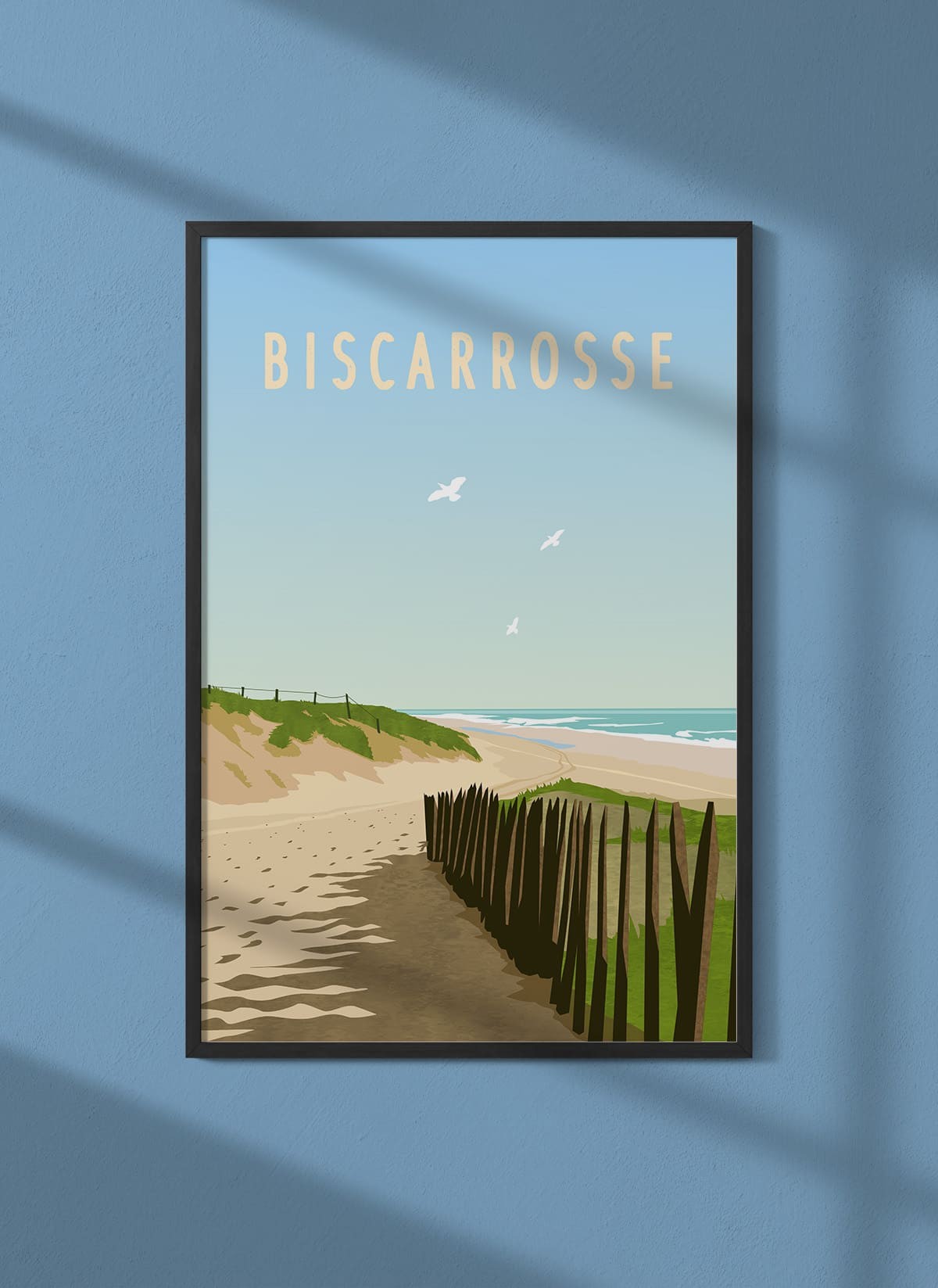 Affiche ville Biscarrosse