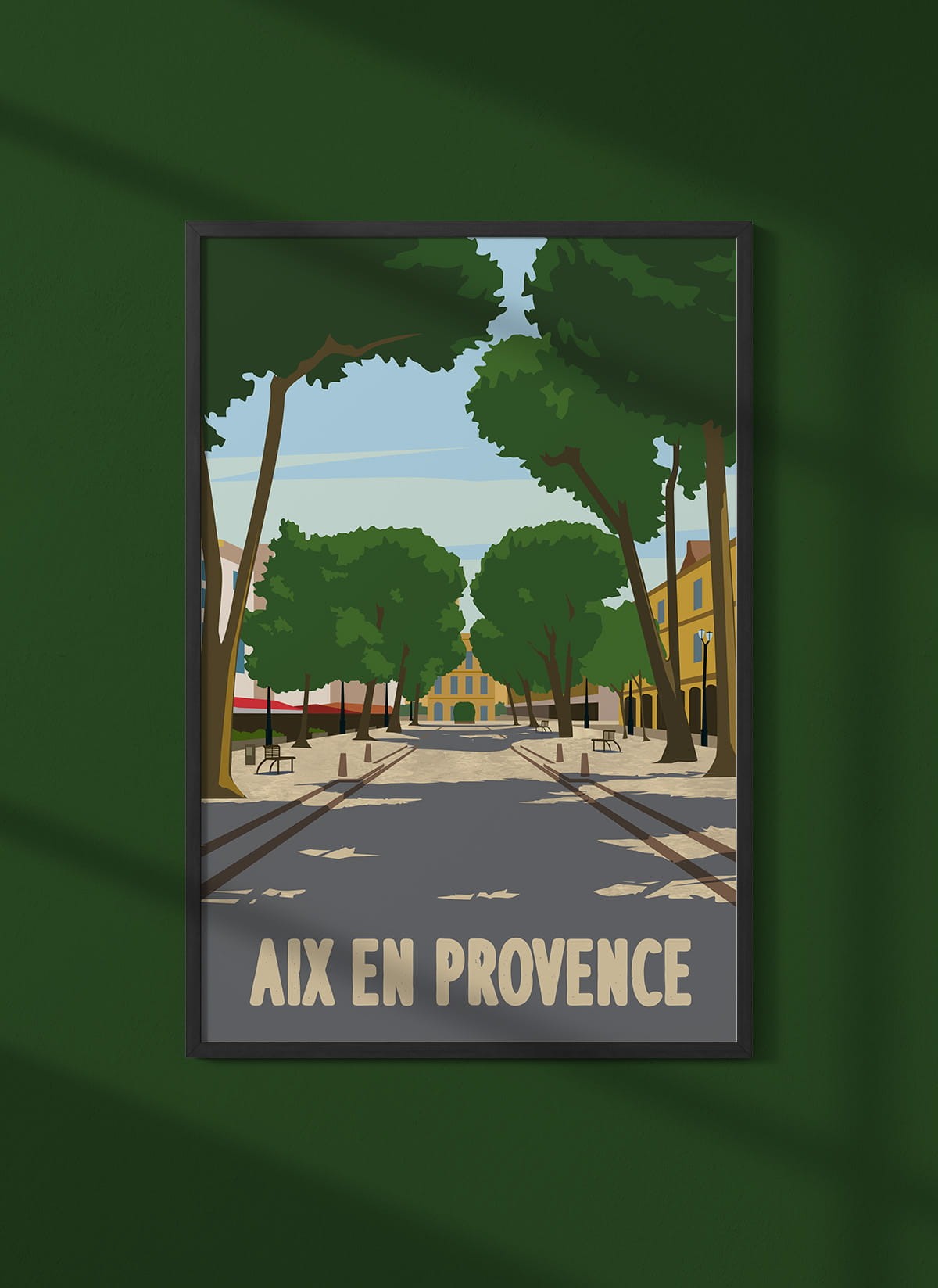 Affiche ville Aix-en-Provence