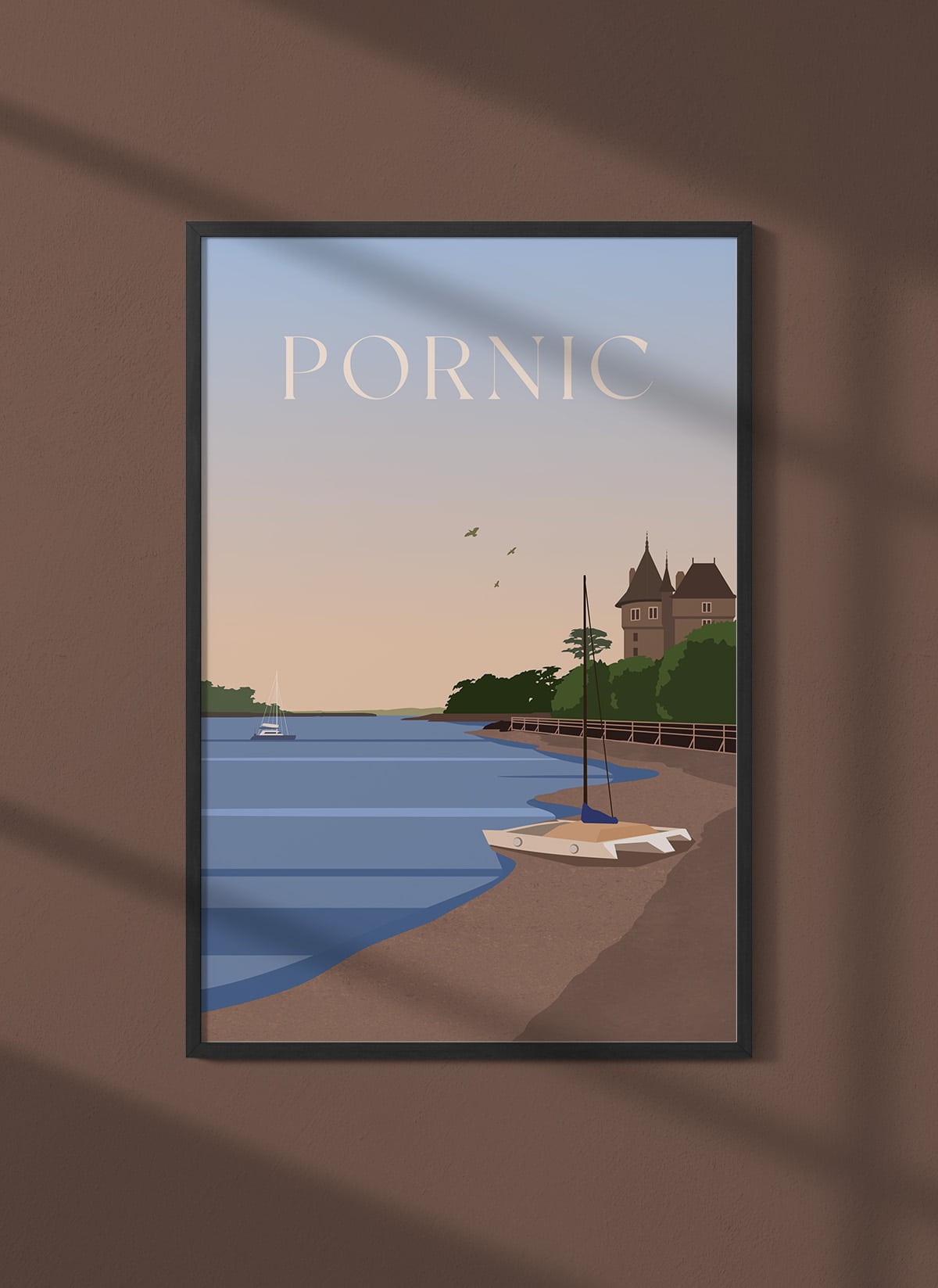 Affiche ville Pornic