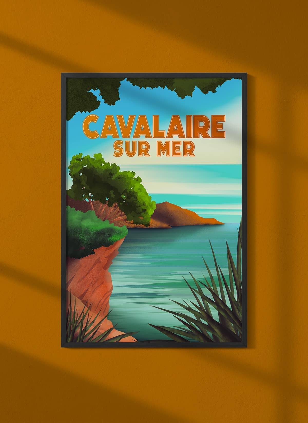 Affiche ville Cavalaire-sur-Mer