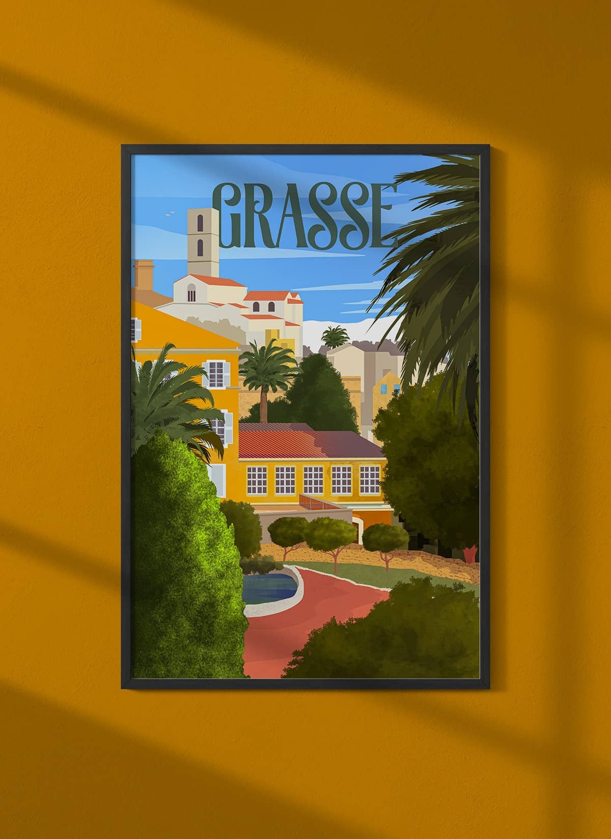 Poster ville Grasse