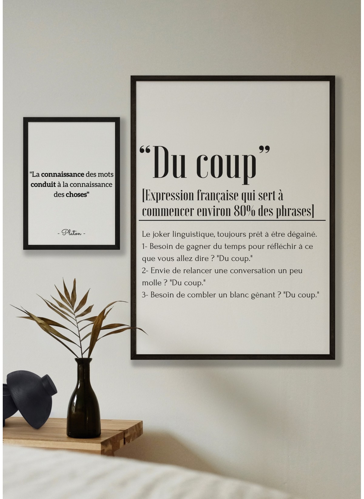 Affiche Définition "Du coup"