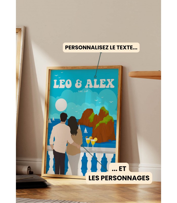 Affiche couple de dos