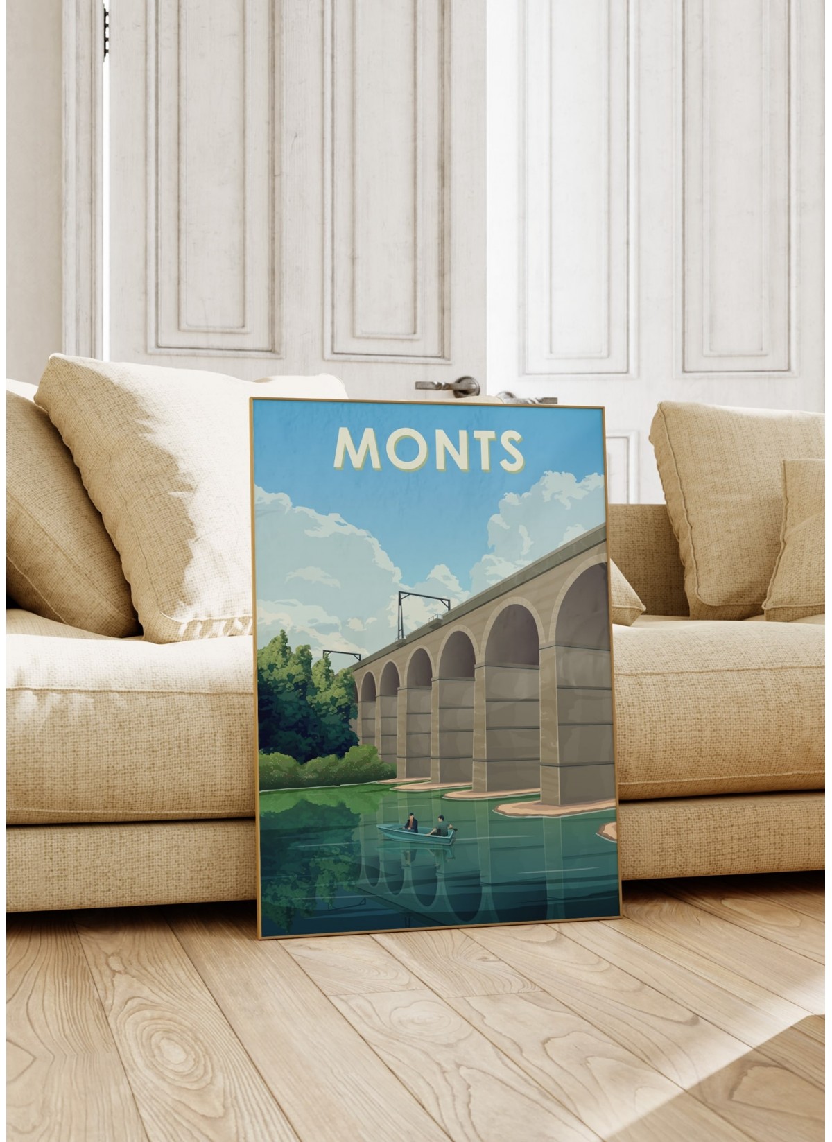 Affiche ville Monts