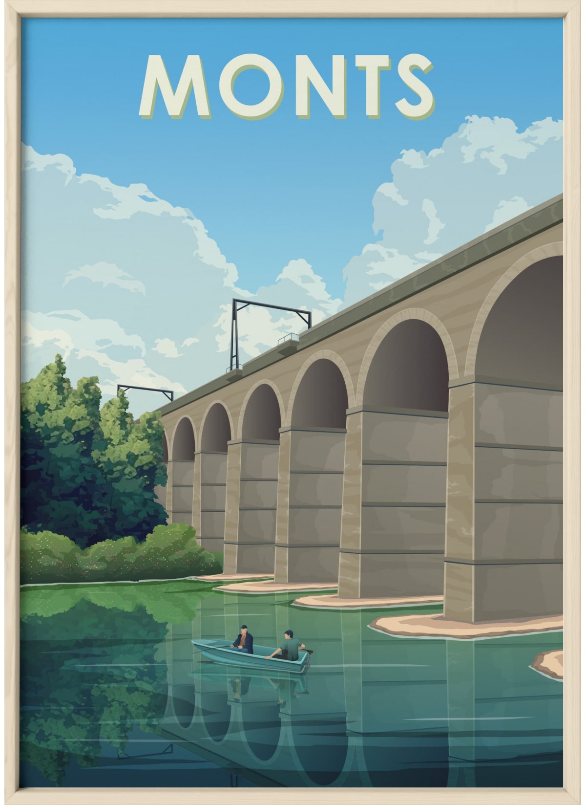 Affiche ville Monts