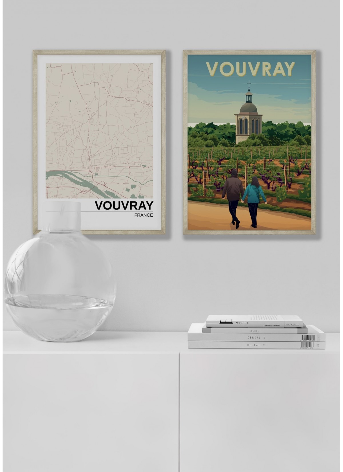 Affiche ville Vouvray