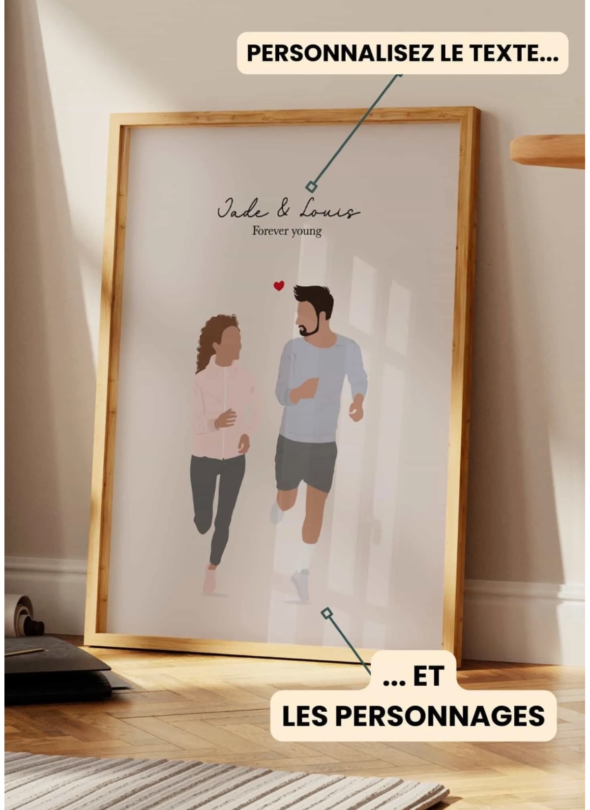 Affiche running en couple