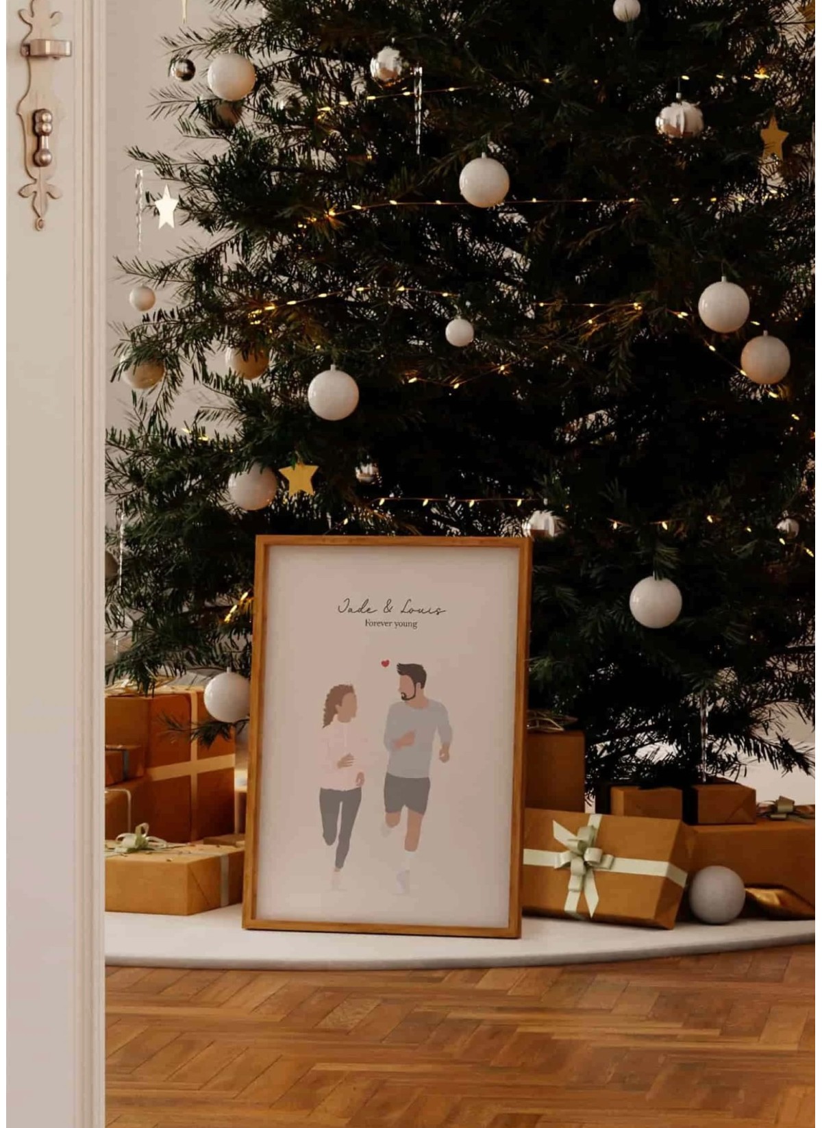 Affiche running en couple