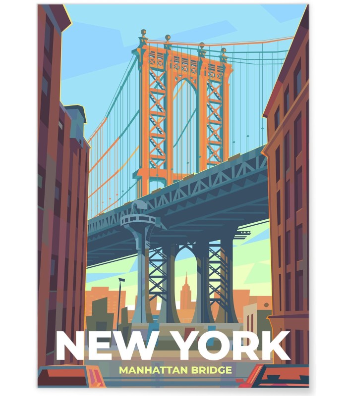 Affiche ville New York 3, déco murale |  L’Afficherie