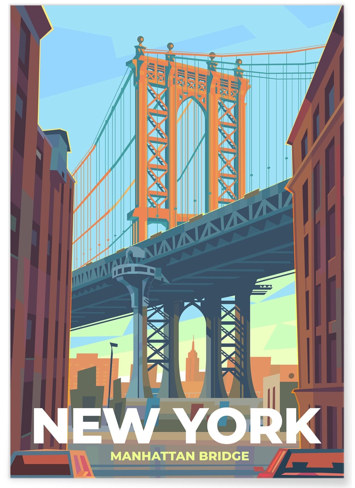 Affiche ville New York 3, déco murale |  L’Afficherie