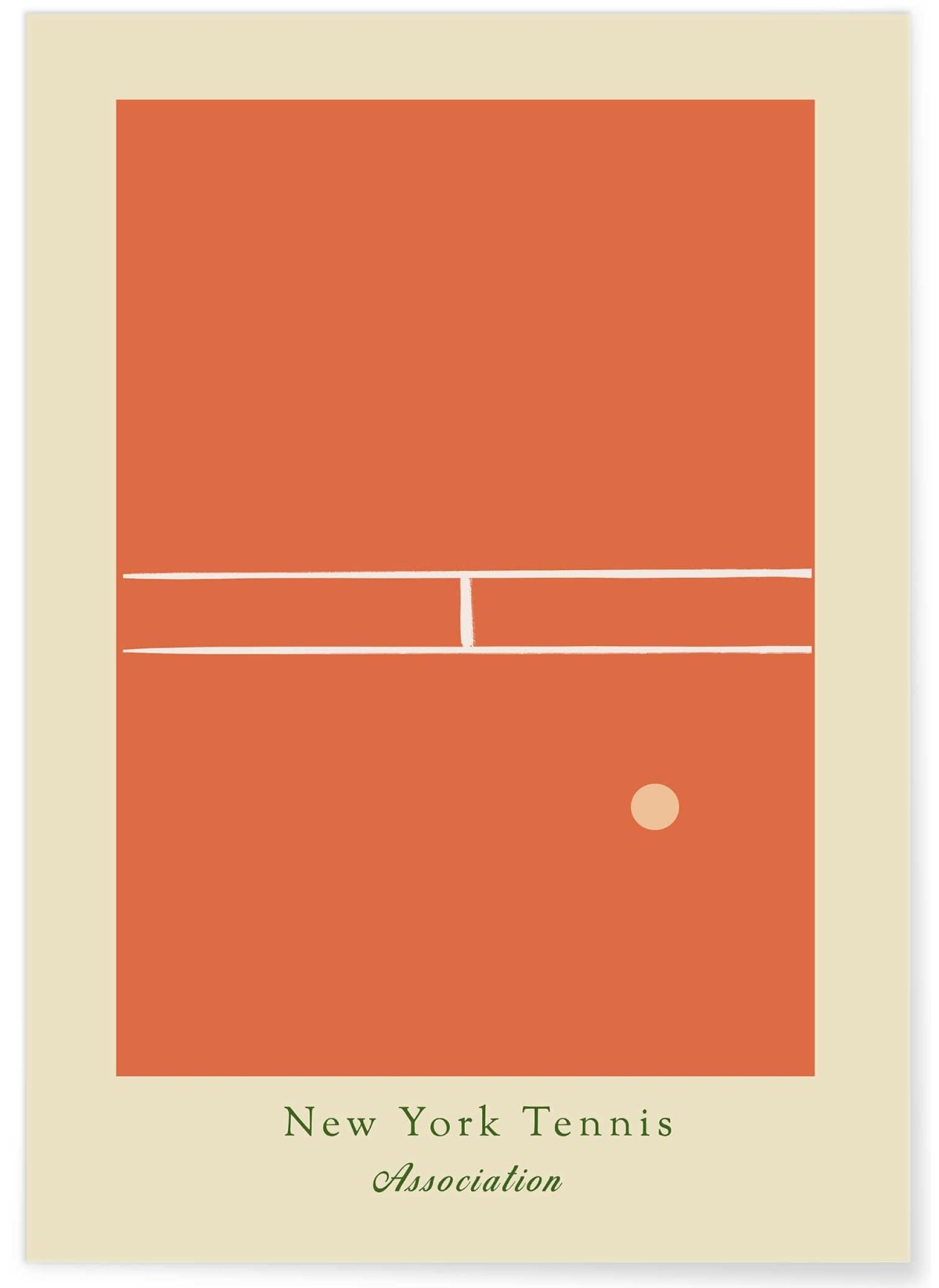 Affiche Tennis Élégante : New York Tennis Association